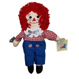 Vintage Classic Raggedy Annn 12" Blue Pants Applause Gingham Top Blue Hat 1991